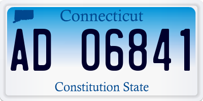 CT license plate AD06841