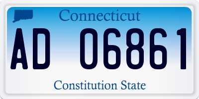 CT license plate AD06861