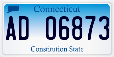 CT license plate AD06873