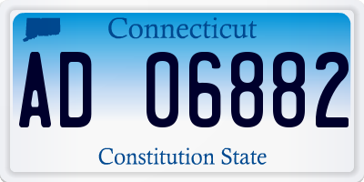 CT license plate AD06882