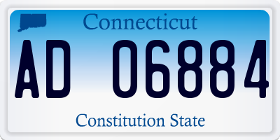 CT license plate AD06884