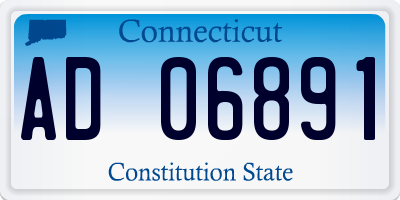 CT license plate AD06891