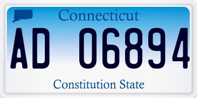CT license plate AD06894