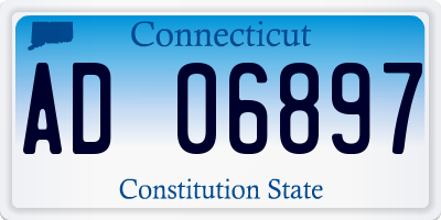CT license plate AD06897