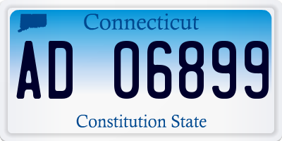 CT license plate AD06899