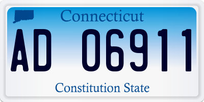 CT license plate AD06911
