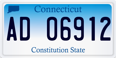 CT license plate AD06912