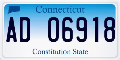 CT license plate AD06918