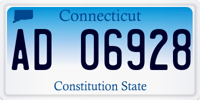CT license plate AD06928
