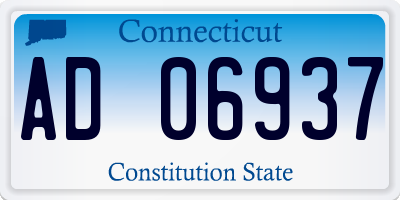 CT license plate AD06937