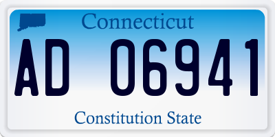 CT license plate AD06941