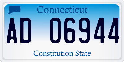 CT license plate AD06944