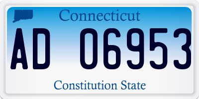 CT license plate AD06953