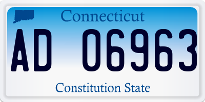 CT license plate AD06963