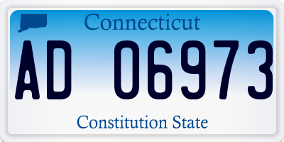 CT license plate AD06973