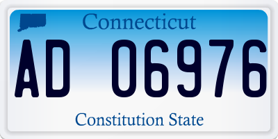 CT license plate AD06976