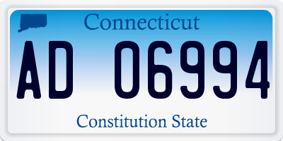 CT license plate AD06994