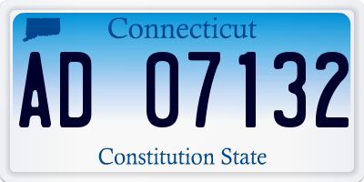 CT license plate AD07132