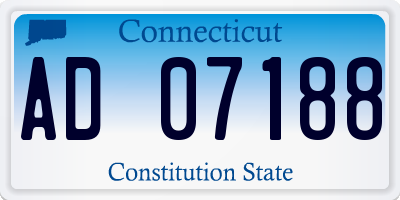 CT license plate AD07188
