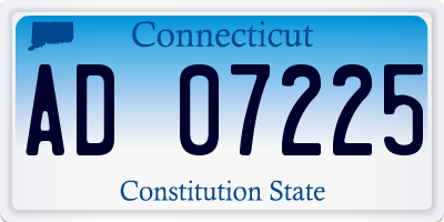 CT license plate AD07225