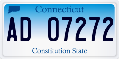 CT license plate AD07272