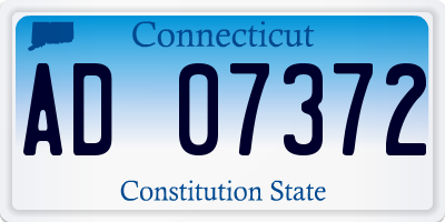 CT license plate AD07372