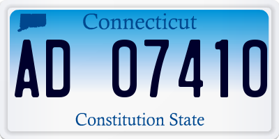 CT license plate AD07410