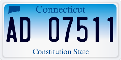 CT license plate AD07511