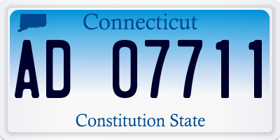 CT license plate AD07711