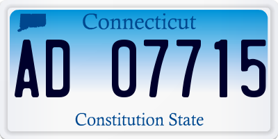 CT license plate AD07715