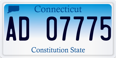 CT license plate AD07775