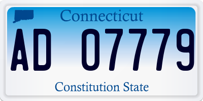 CT license plate AD07779