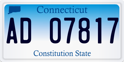 CT license plate AD07817