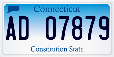 CT license plate AD07879