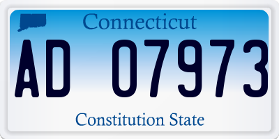 CT license plate AD07973