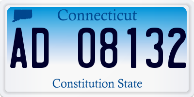 CT license plate AD08132