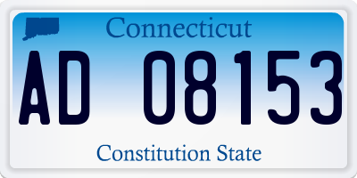 CT license plate AD08153