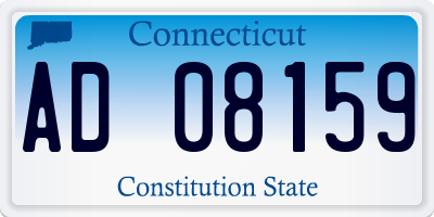 CT license plate AD08159