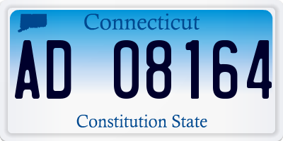 CT license plate AD08164