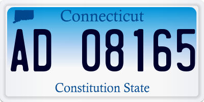 CT license plate AD08165