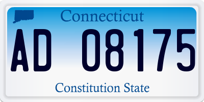 CT license plate AD08175