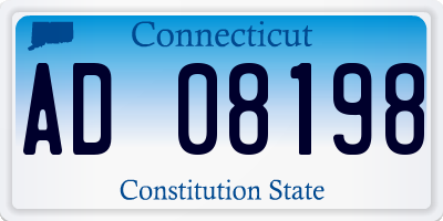 CT license plate AD08198
