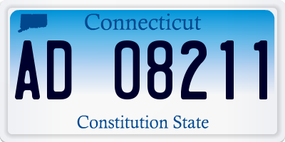 CT license plate AD08211