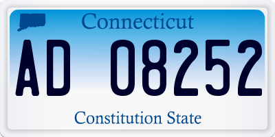 CT license plate AD08252