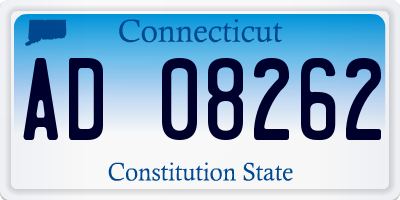 CT license plate AD08262