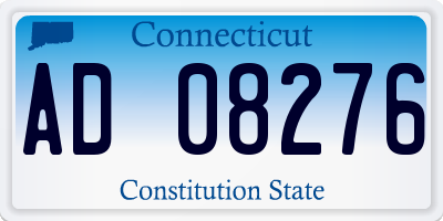 CT license plate AD08276