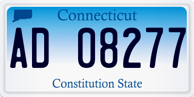 CT license plate AD08277
