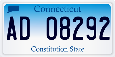 CT license plate AD08292
