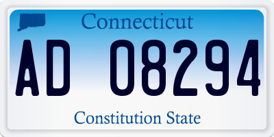 CT license plate AD08294