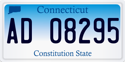 CT license plate AD08295